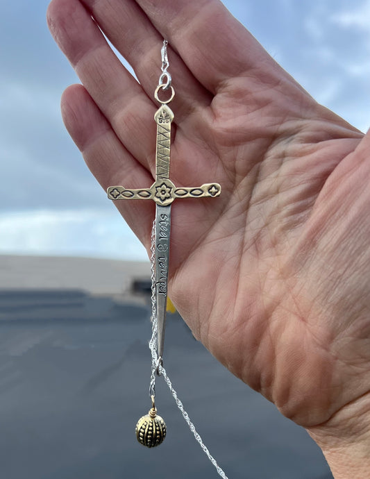 Cortana lariat necklace, inspired in shadowhunters sword from the same temper as joyeuse and durendal