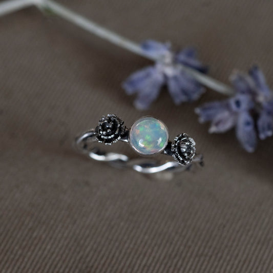 October Opal and Marigold Ring