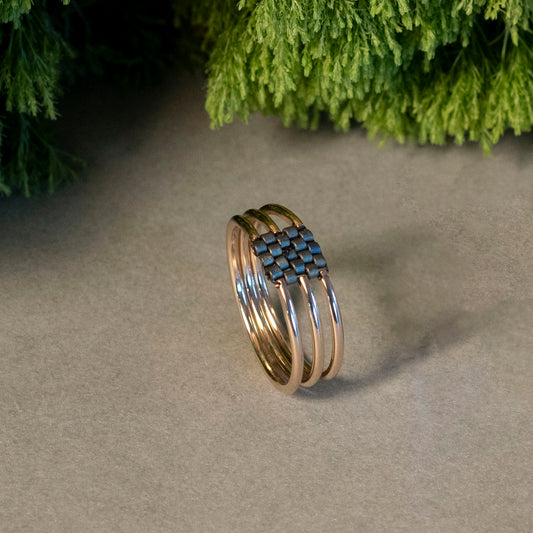 Three Rivers Ring - Round Wire - Hebel Design