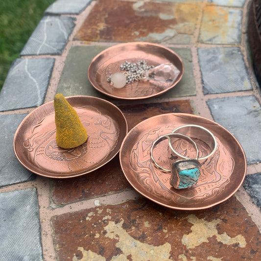 Mermaid Copper Dish