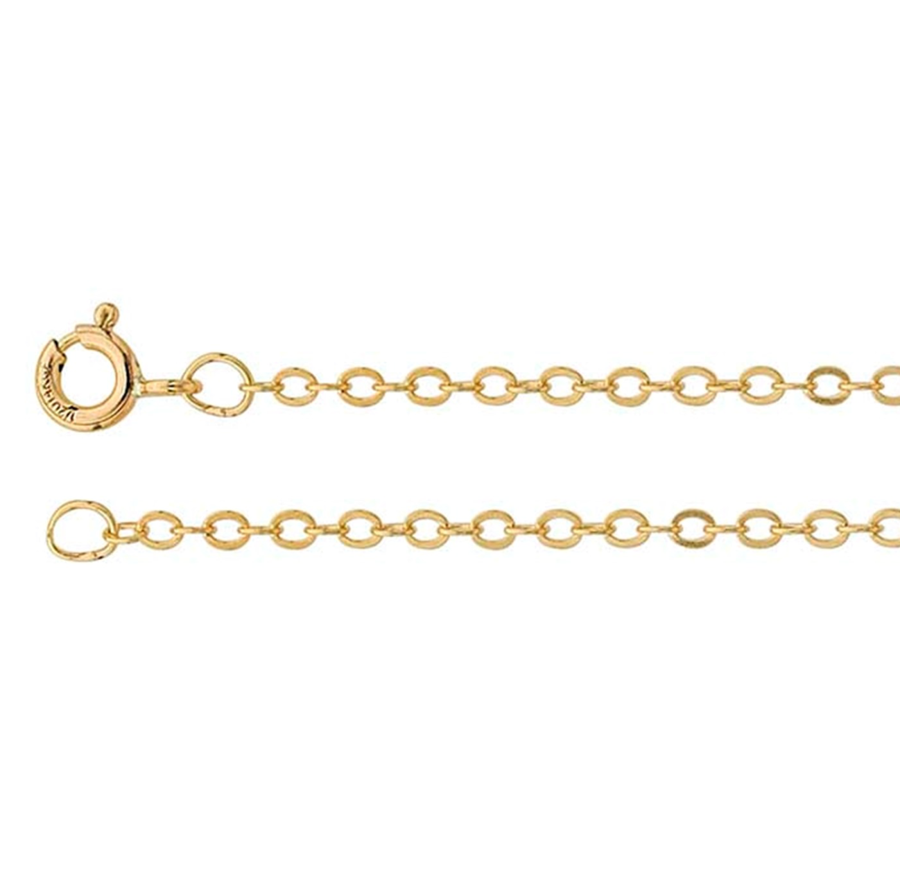 Gold Filled Flat Cable Chain - Hebel Design