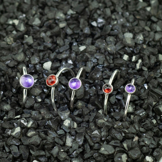 Stone Stacker Ring - 6mm - Hebel Design