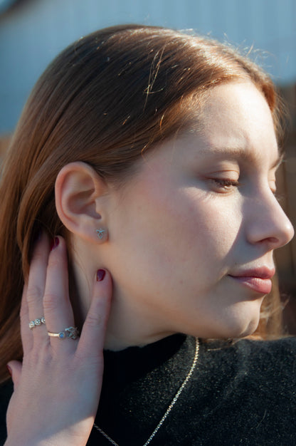 Angelic Power Rune Tiny Earrings - Hebel Design