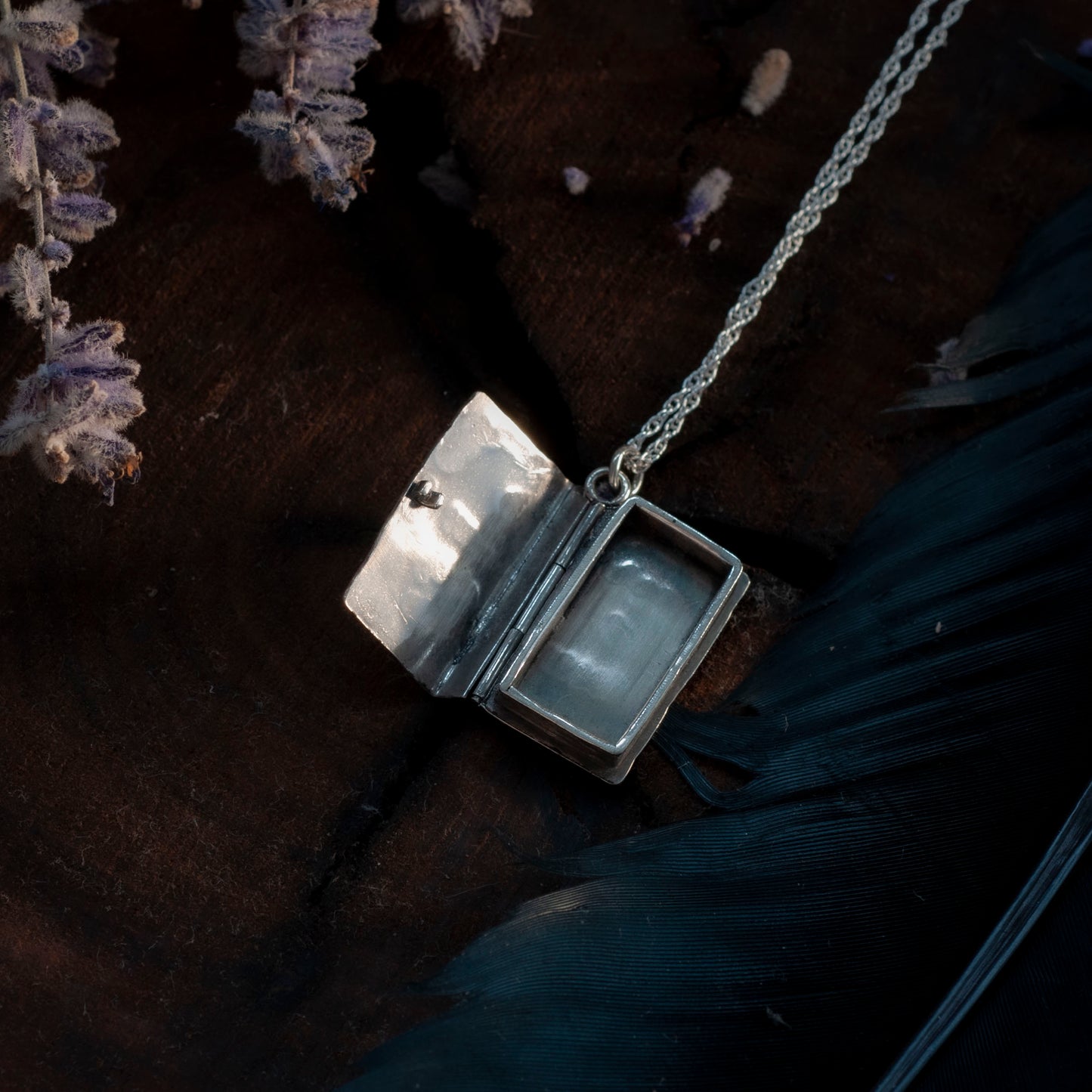book locket open view