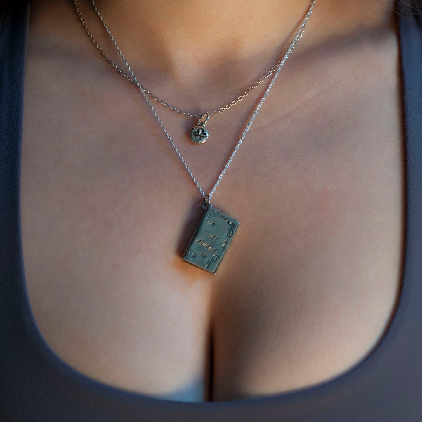 We Must Always be Careful of Books Locket - Hebel Design