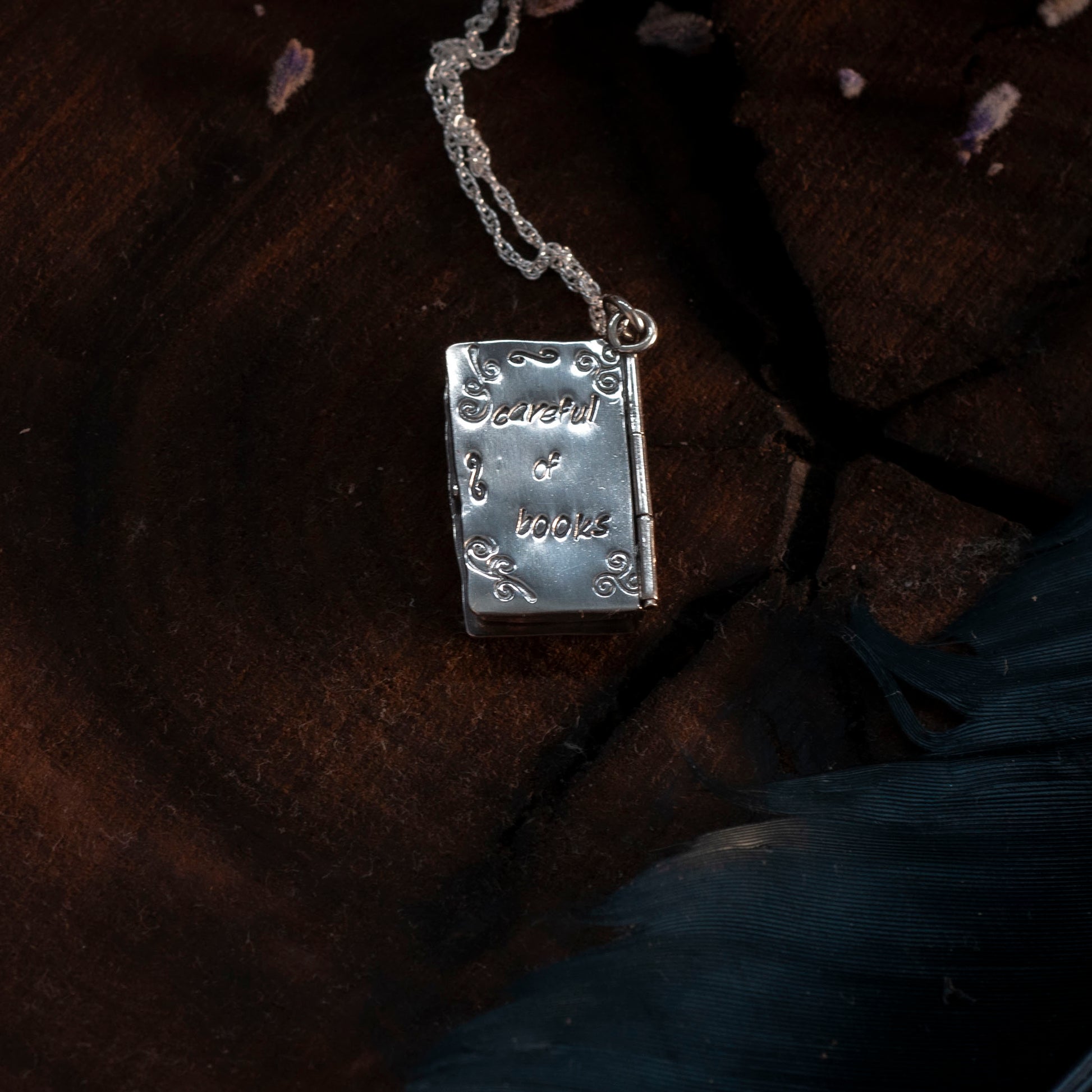 We Must Always be Careful of Books Locket - Hebel Design
