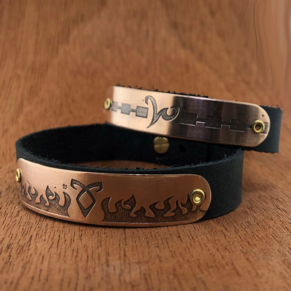 Distressed Family Symbol - Rune Bracelet - Hebel Design