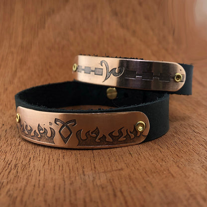 Distressed Family Symbol - Rune Bracelet - Hebel Design