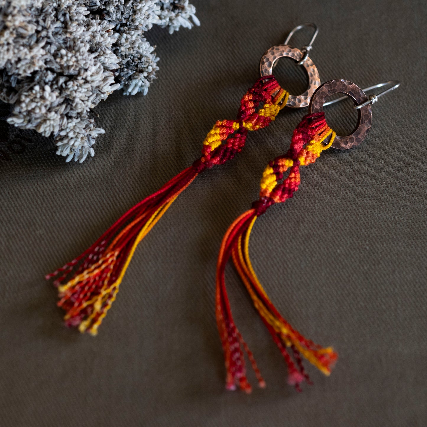 The Fire Horse Earrings - OOAK - Hebel Design
