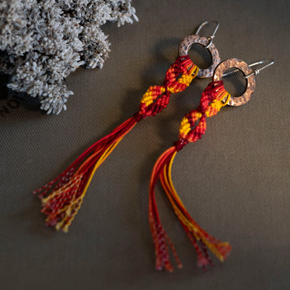 The Fire Horse Earrings - OOAK - Hebel Design