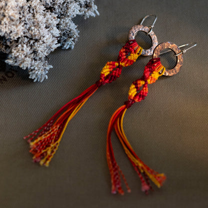 The Fire Horse Earrings - OOAK - Hebel Design