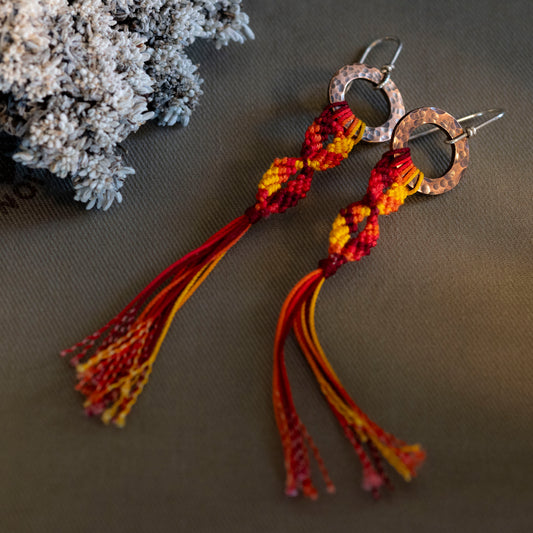 The Fire Horse Earrings - OOAK - Hebel Design
