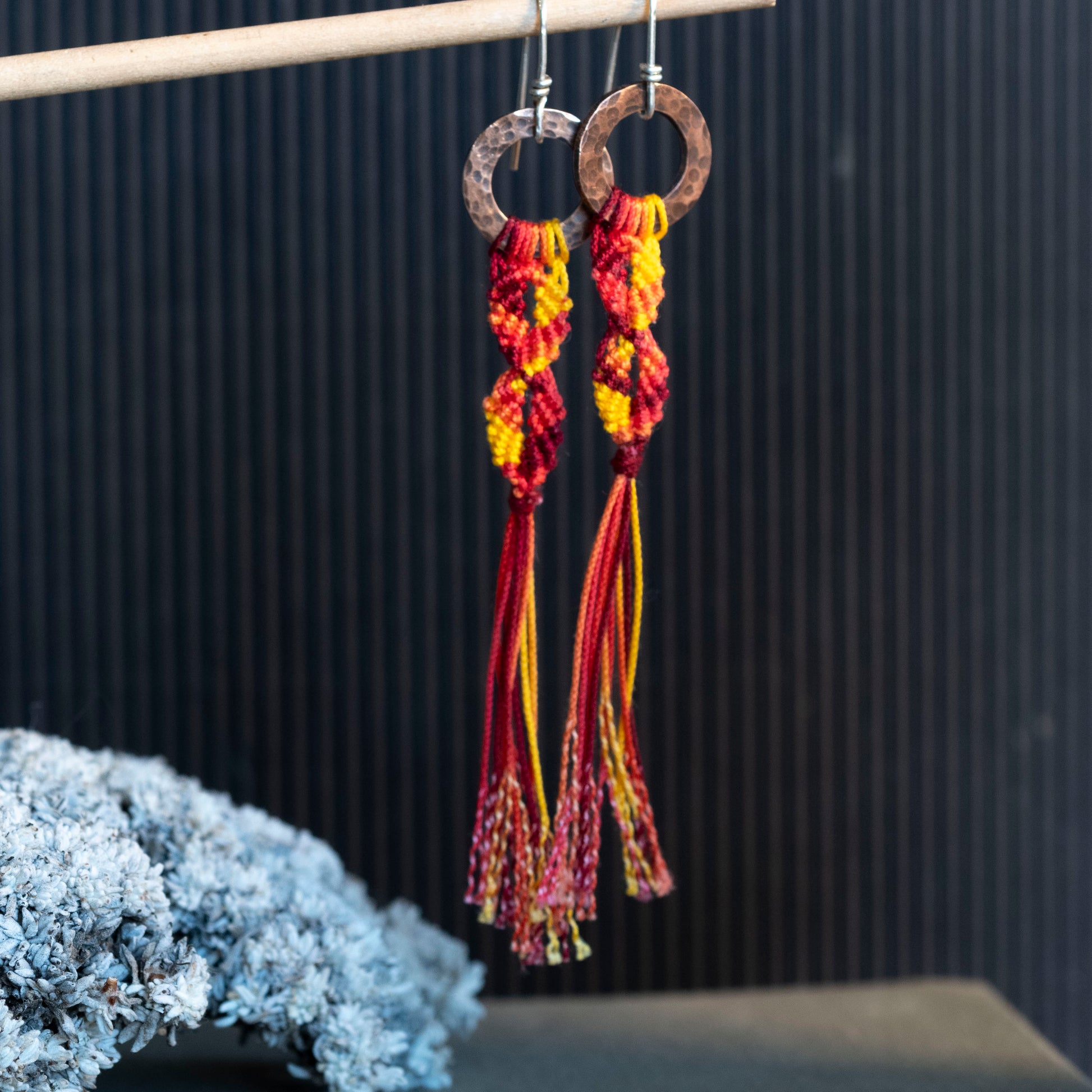 The Fire Horse Earrings - OOAK - Hebel Design