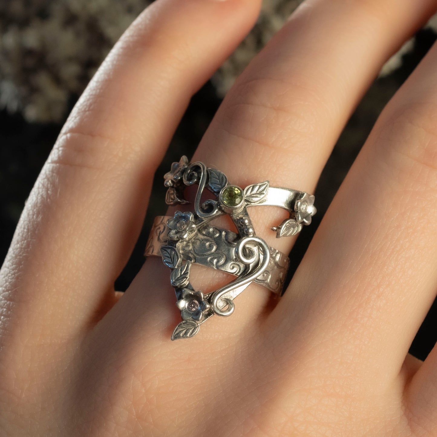 Flower Power - Angelic Power Rune Ring - Hebel Design