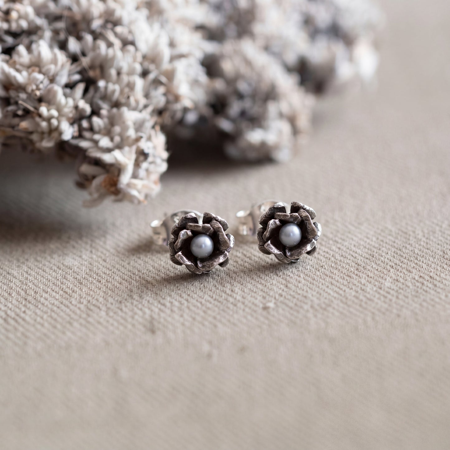Monthly Bloom Stud Earrings - Hebel Design