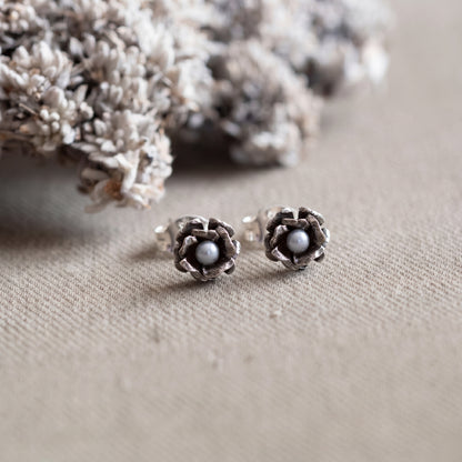 Monthly Bloom Stud Earrings - Hebel Design
