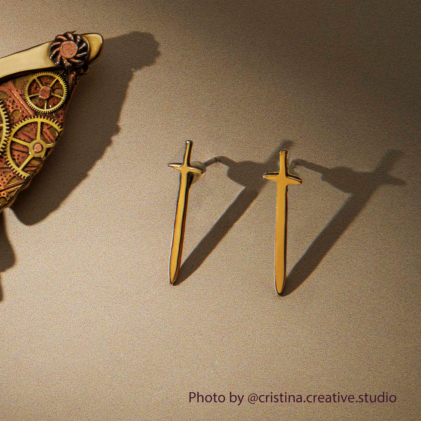 Warrior Sword Earrings - Hebel Design