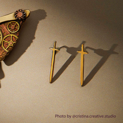 Warrior Sword Earrings - Hebel Design