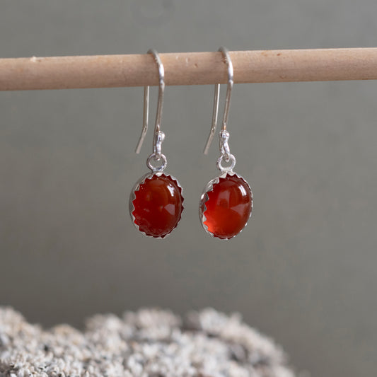 Carnelian Earrings - Hebel Design