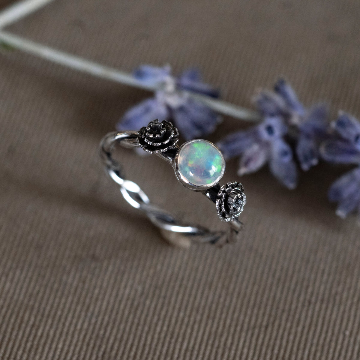 October Opal and Marigold Ring - Hebel Design