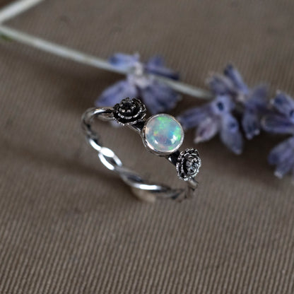 October Opal and Marigold Ring - Hebel Design