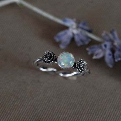 October Opal and Marigold Ring - Hebel Design