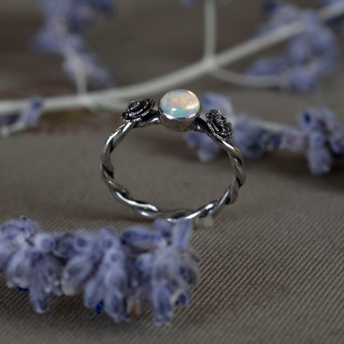 October Opal and Marigold Ring - Hebel Design