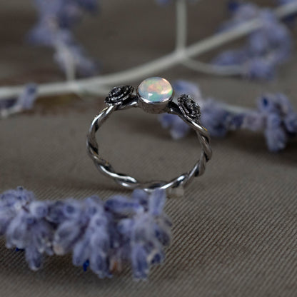 October Opal and Marigold Ring - Hebel Design