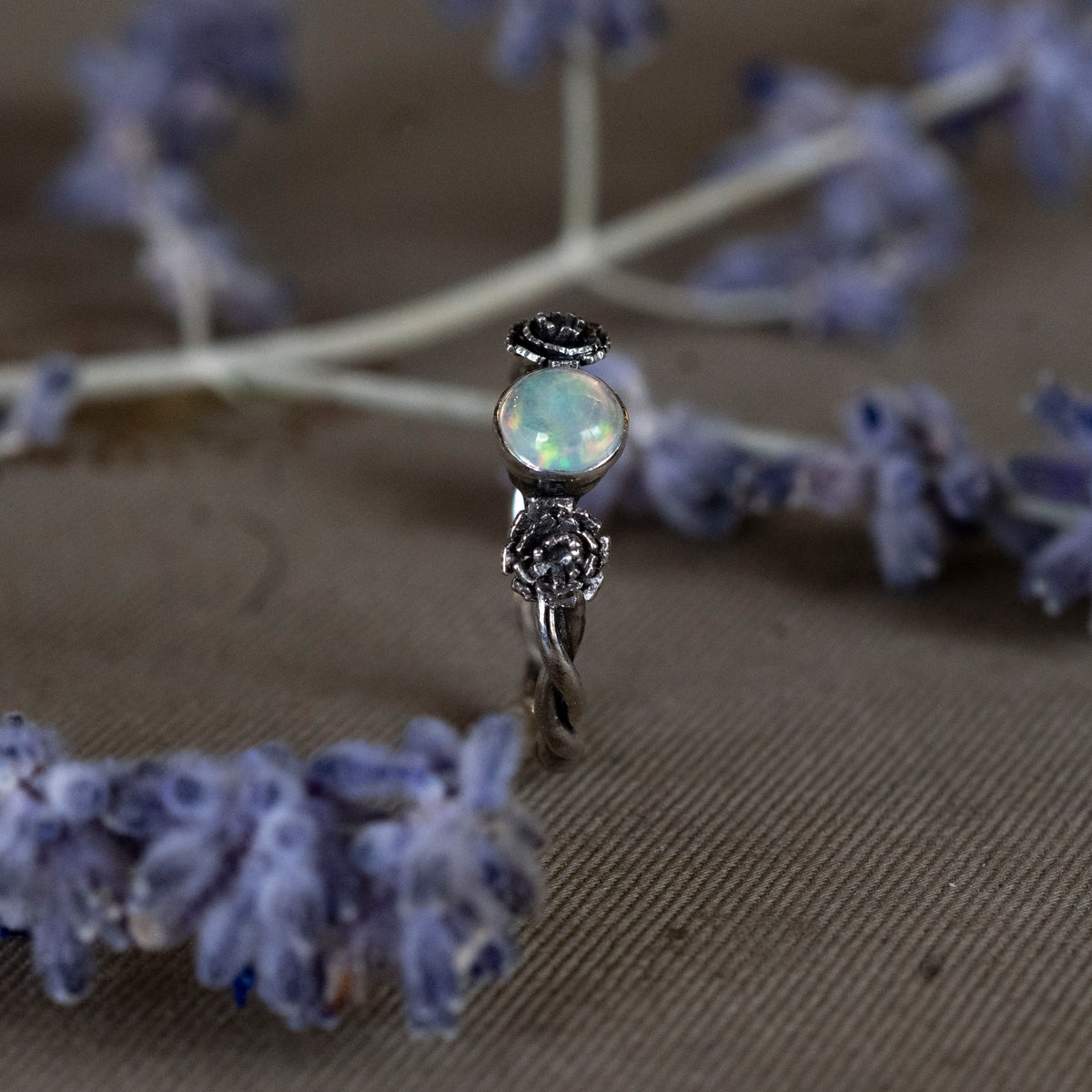 October Opal and Marigold Ring - Hebel Design