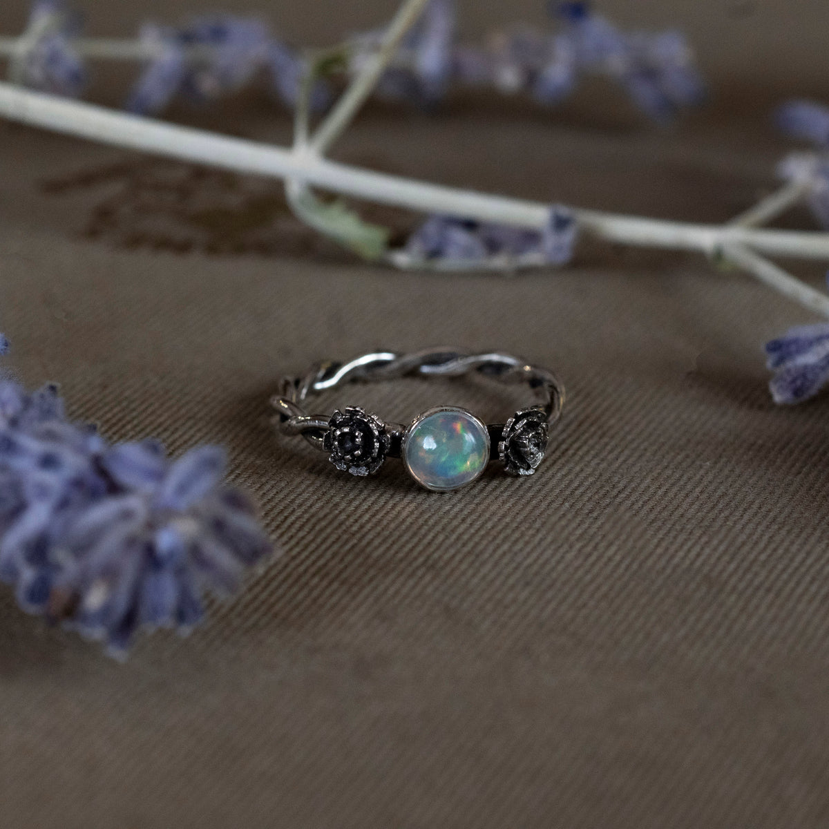 October Opal and Marigold Ring - Hebel Design