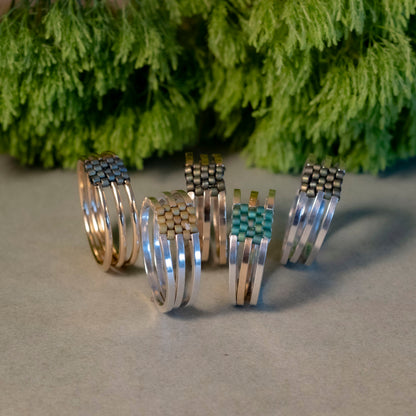 Three Rivers Ring - Round Wire - Hebel Design
