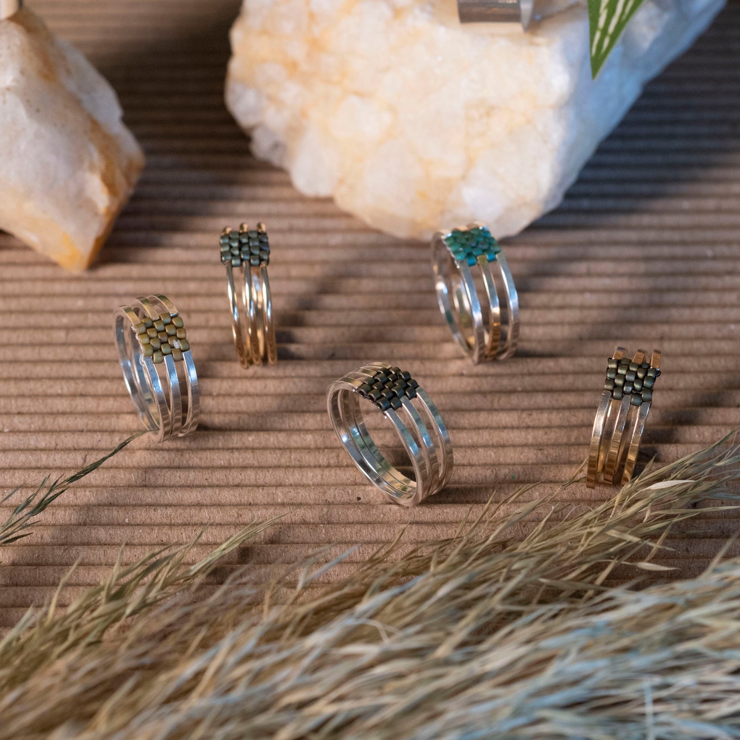Three Rivers Ring - Round Wire - Hebel Design