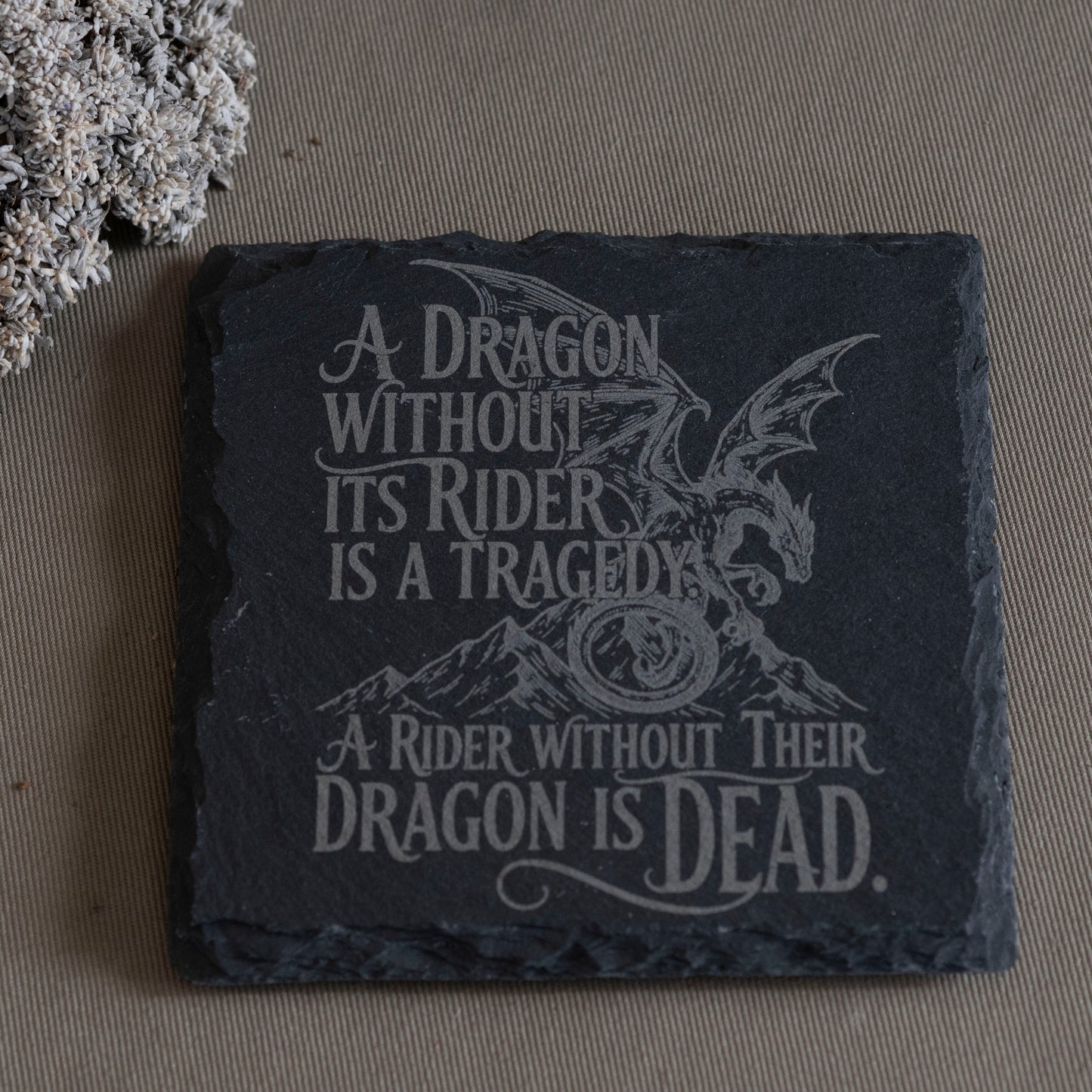 Quote Slate Coaster - Hebel Design