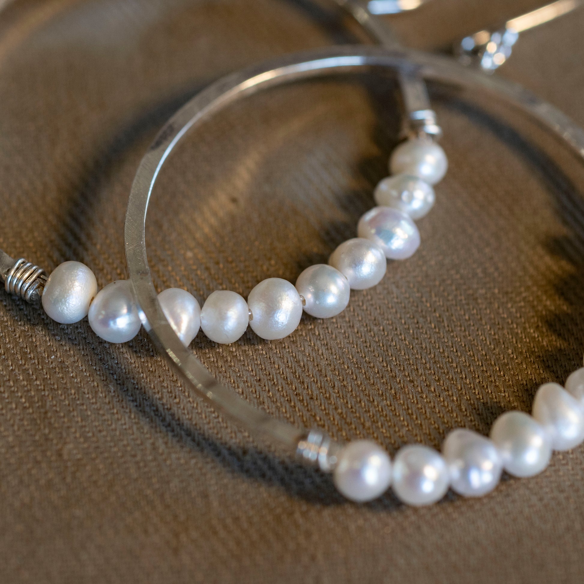 The Ethereal Orbit Hoops - OOAK - Hebel Design