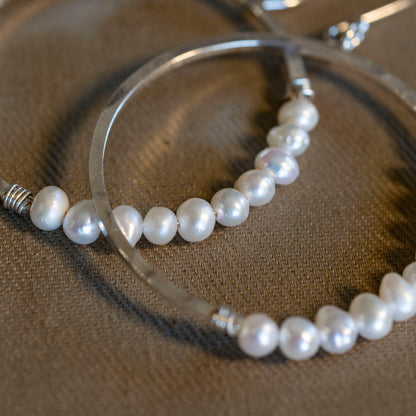 The Ethereal Orbit Hoops - OOAK - Hebel Design