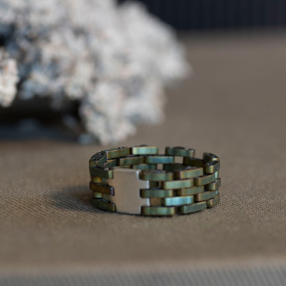 Panther Style Silver and Bead rings - Hebel Design