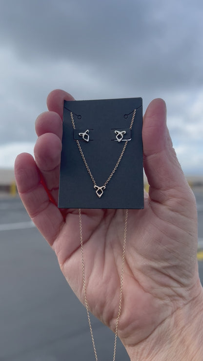 Angelic Power Rune Tiny Necklace - SILVER