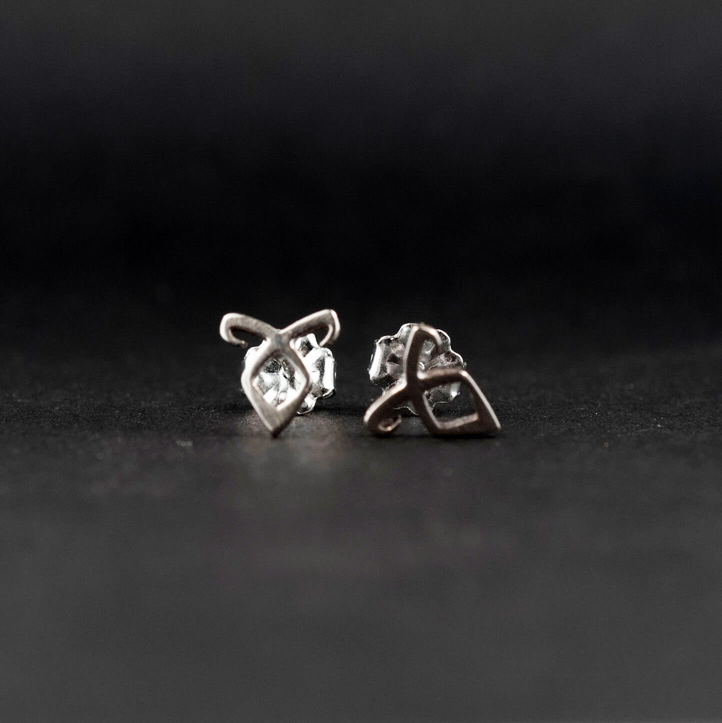 tiny angelic power rune earrings, angelic power