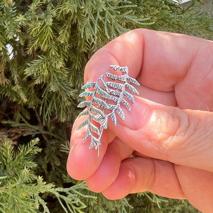 Anna's Maidenhair Fern Earrings
