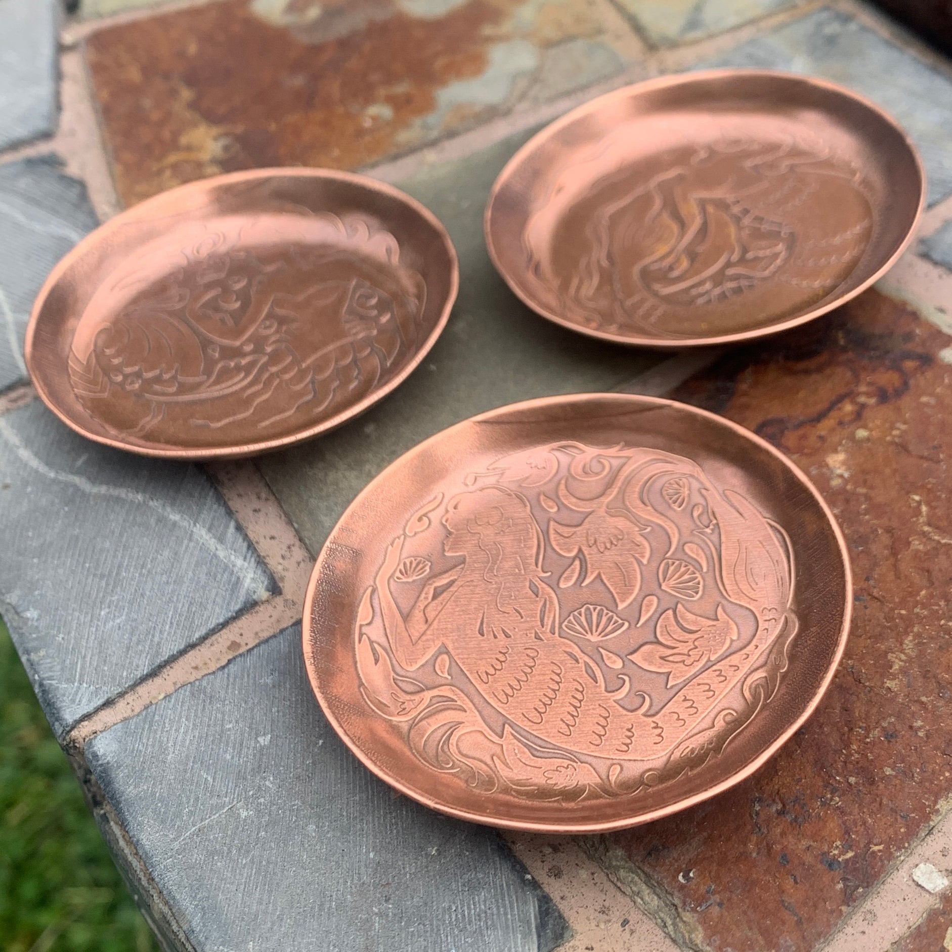 Mermaid Copper Dish - Hebel Design