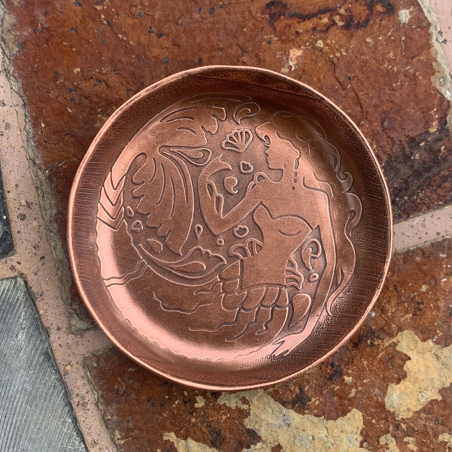 Mermaid Copper Dish - Hebel Design
