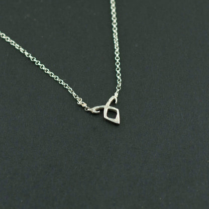 angelic power rune tiny necklace